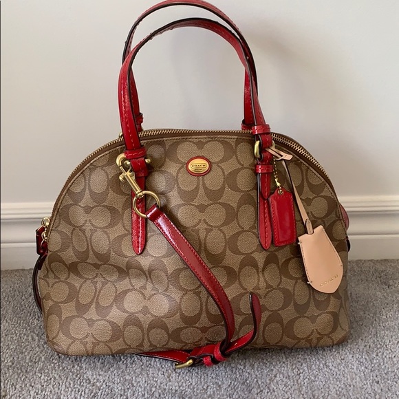 Pink monogram Coach bag - Picture 1 of 8